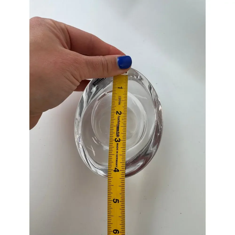 Vintage NAMBE Clear Twist Votive Candle Holder Crystal Glass Home Decorative